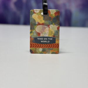 Luggage Tag: Take on the World Hearts