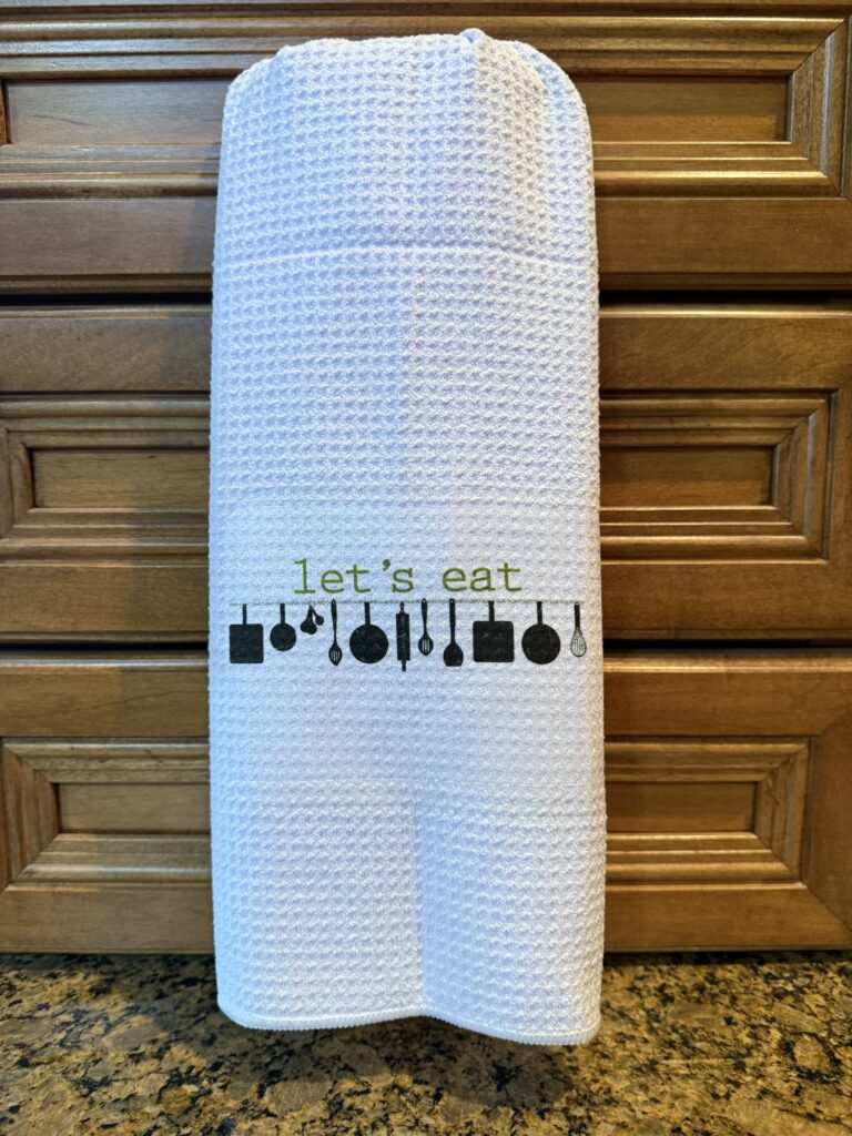 Kitchen Towel: Let's Eat