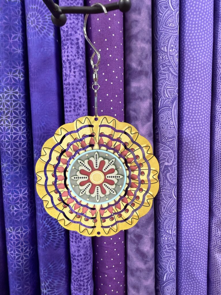 Wind Spinner: Yellow Flower